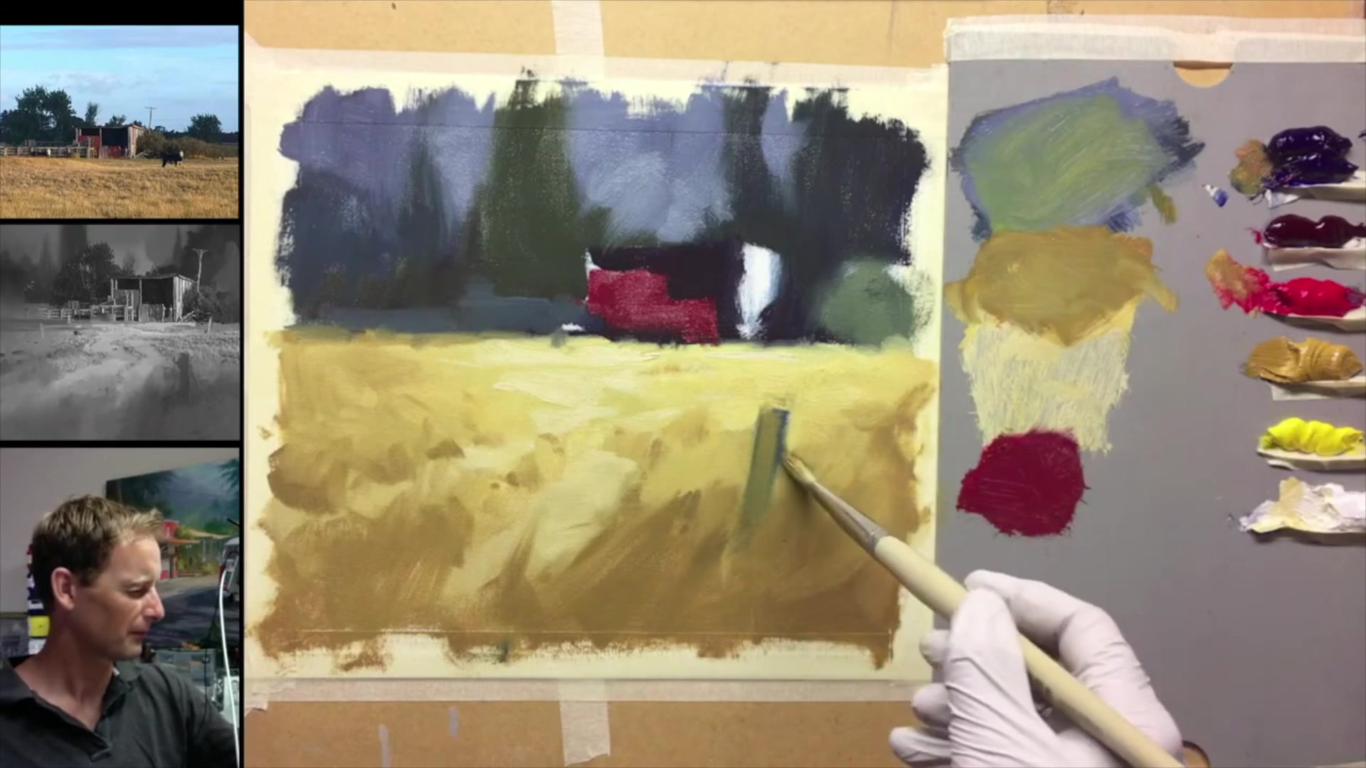 Step 31 — Foreground Shadows and Light (video frame from the lesson)