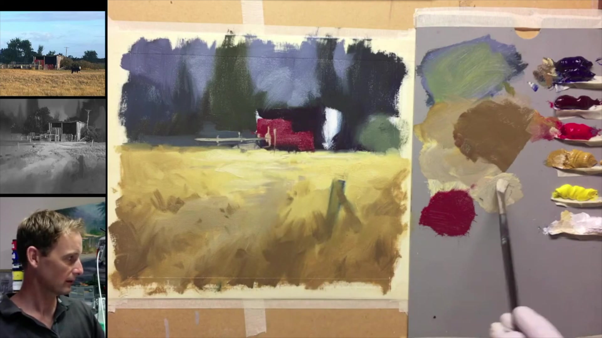 Step 38 — Brush Technique and Unique Strokes (video frame from the lesson)