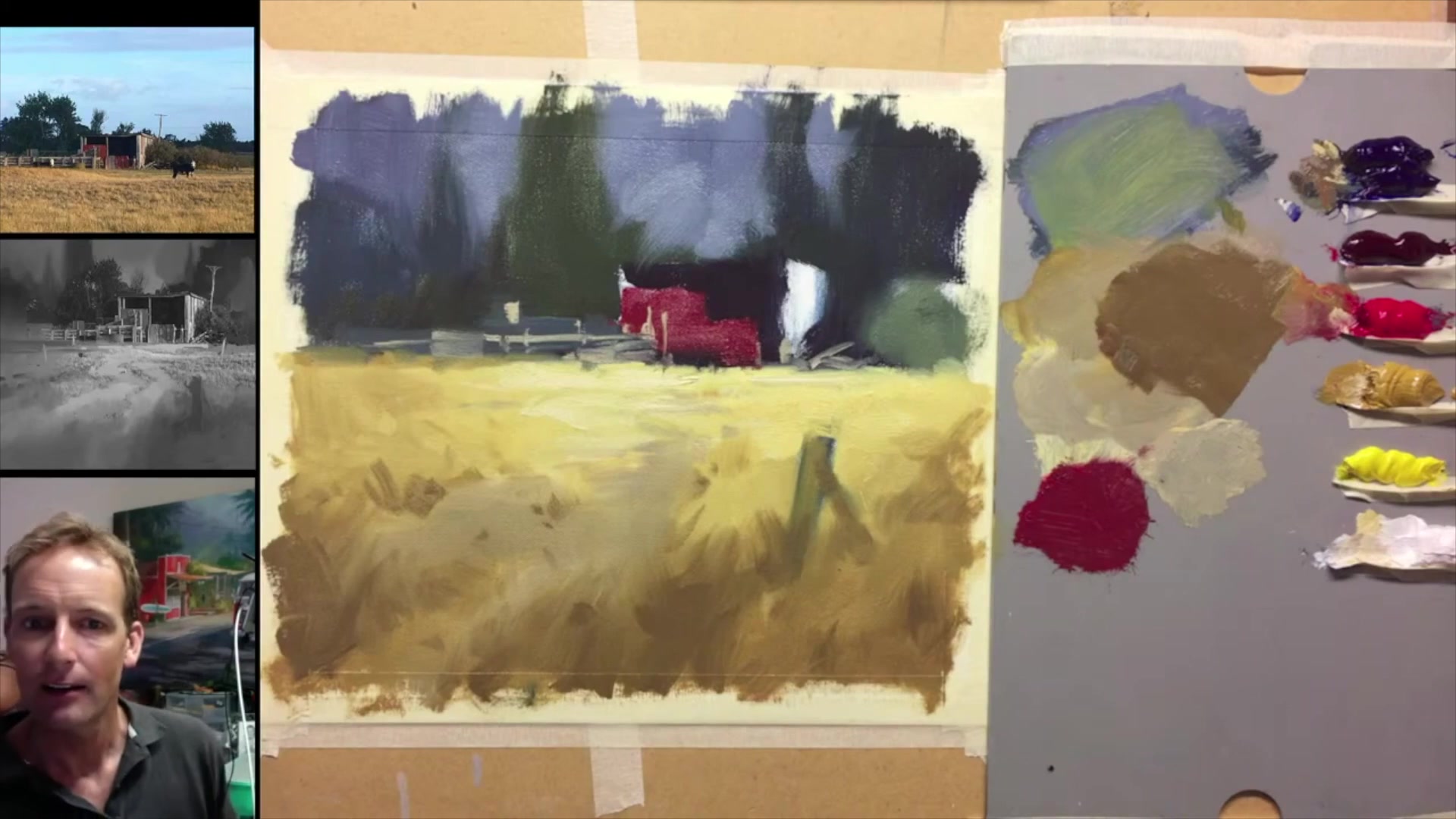 Step 39 — Shed Lighting and Color (video frame from the lesson)