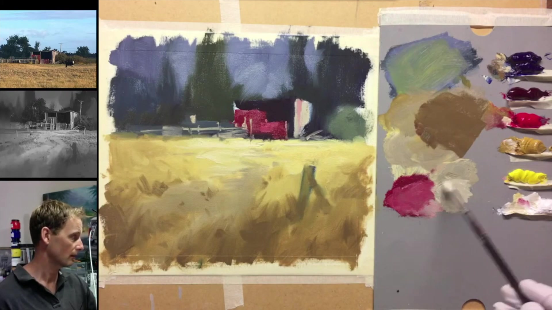 Step 40 — Painting Sessions and Techniques (video frame from the lesson)
