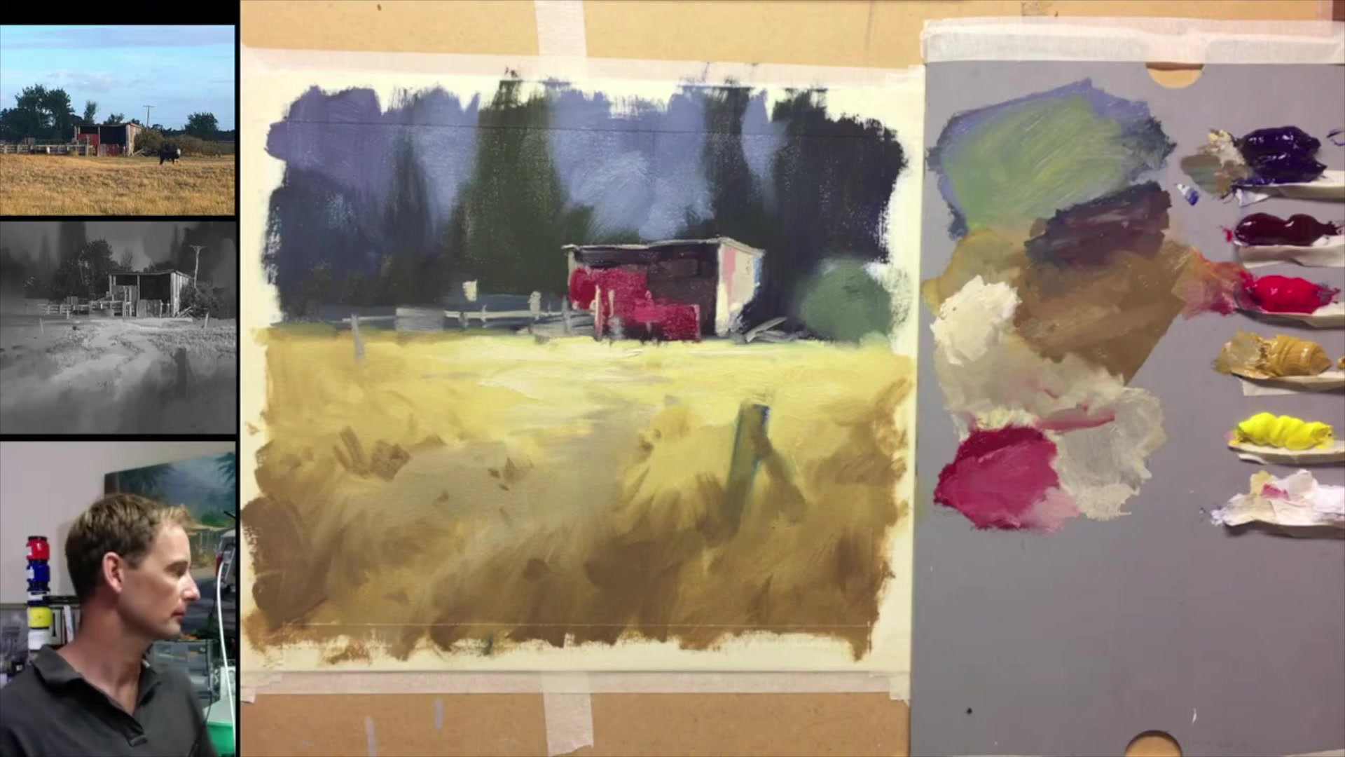 Step 43 — Paint Storage Tips (video frame from the lesson)