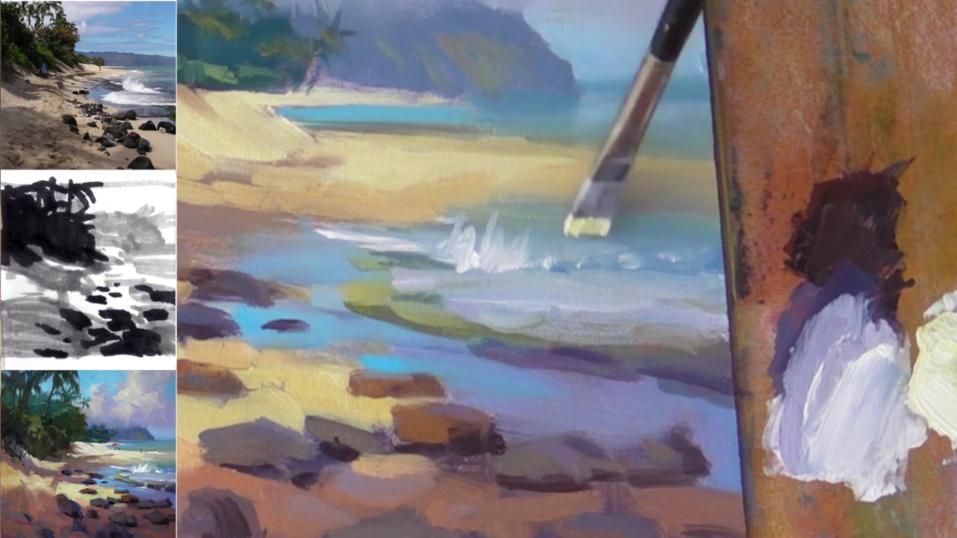 Step 16 — Finishing touches and signing (video frame from the lesson)