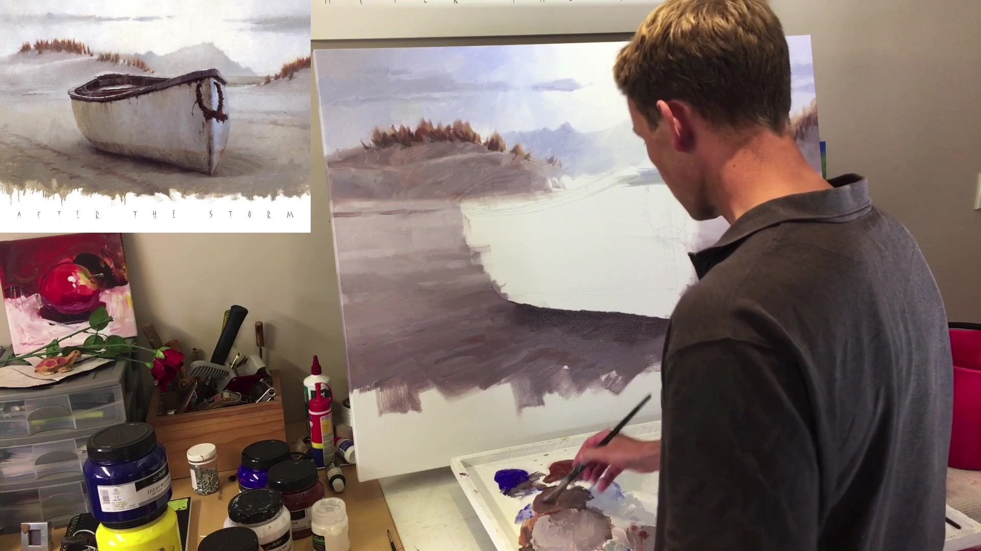 Step 31 — Splashy effects and stopping point (video frame from the lesson)