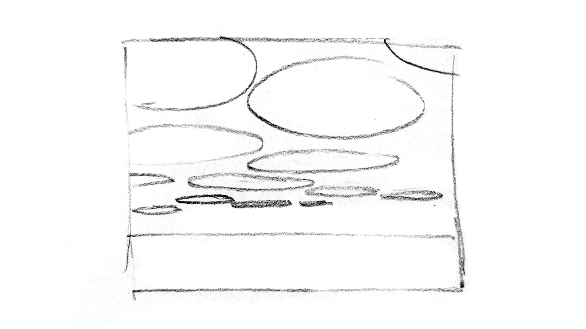 Step 3 — Perspective in Cloud Painting (video frame from the lesson)