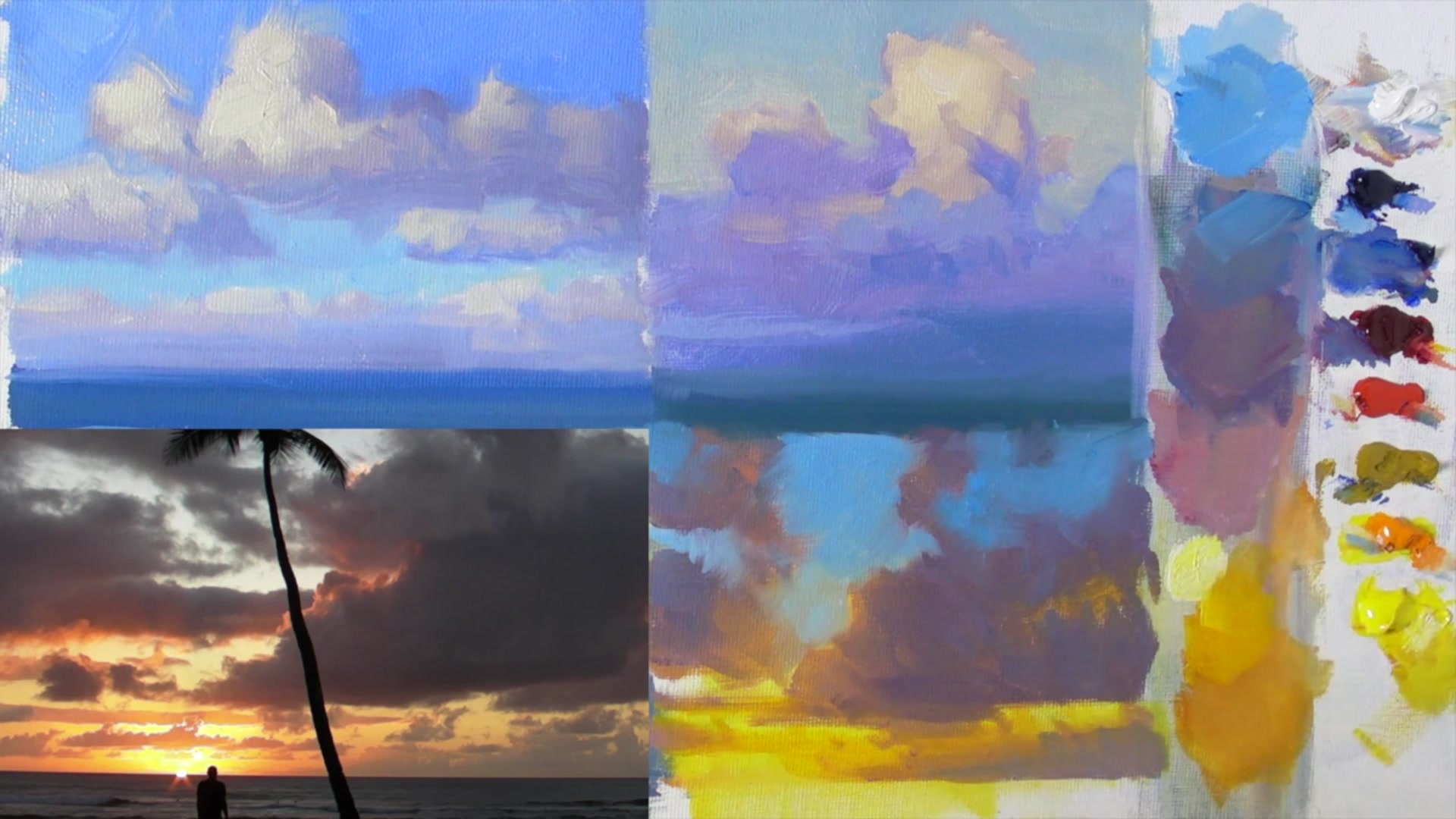 Step 13 — Color Relationships and Painting Dynamics (video frame from the lesson)