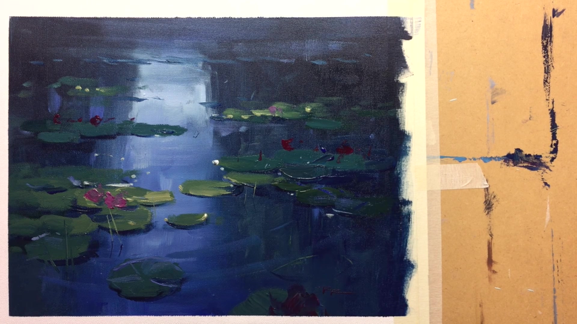 Step 8 — Re-evaluating Light and Composition (video frame from the lesson)