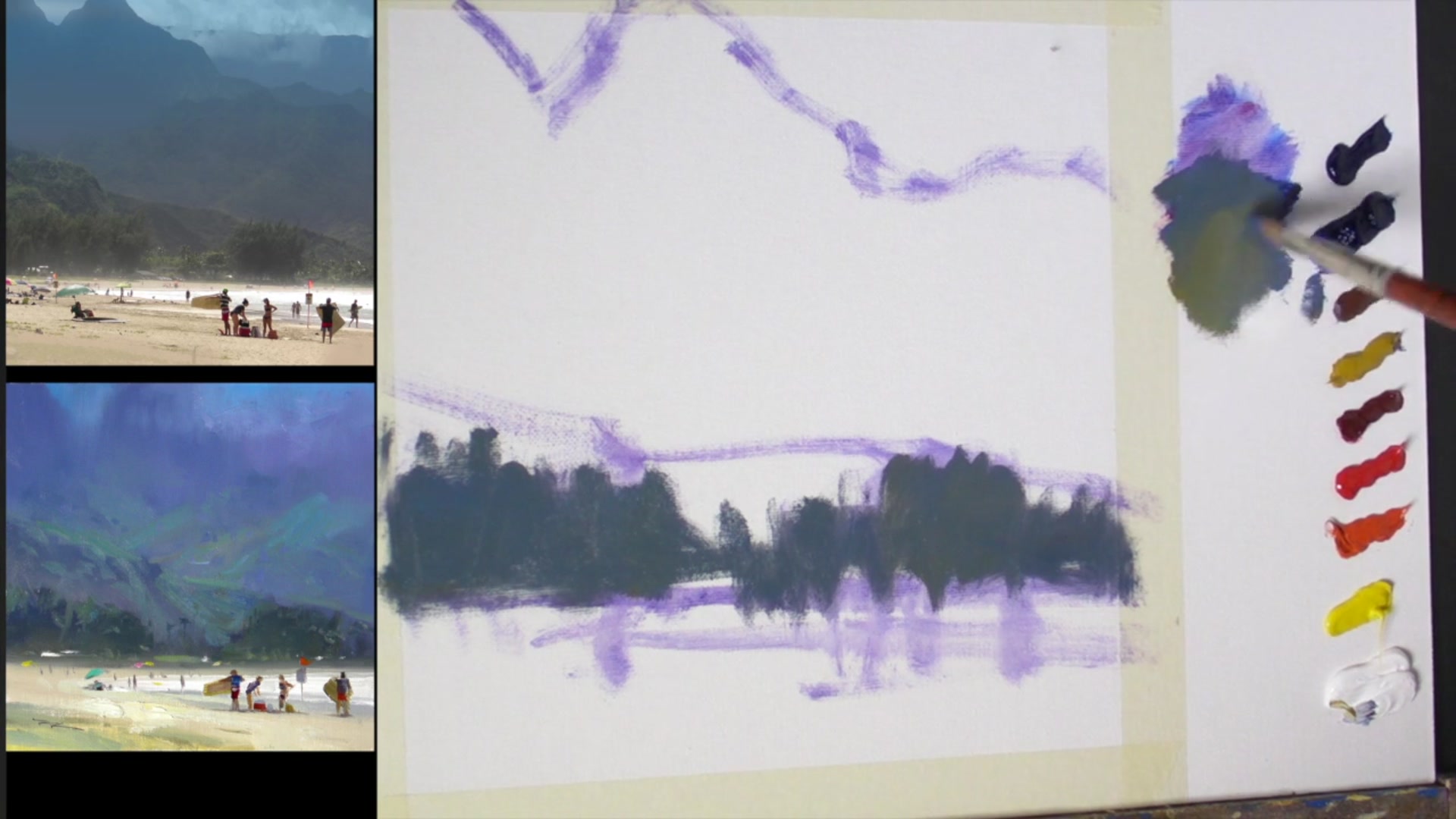 Step 6 — Adjusting Colors for Atmospheric Effects (video frame from the lesson)