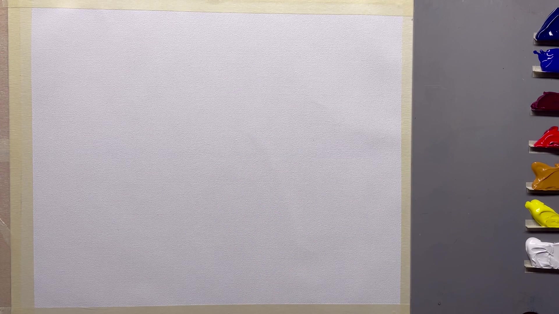 Step 4 — Painting the couch (video frame from the lesson)