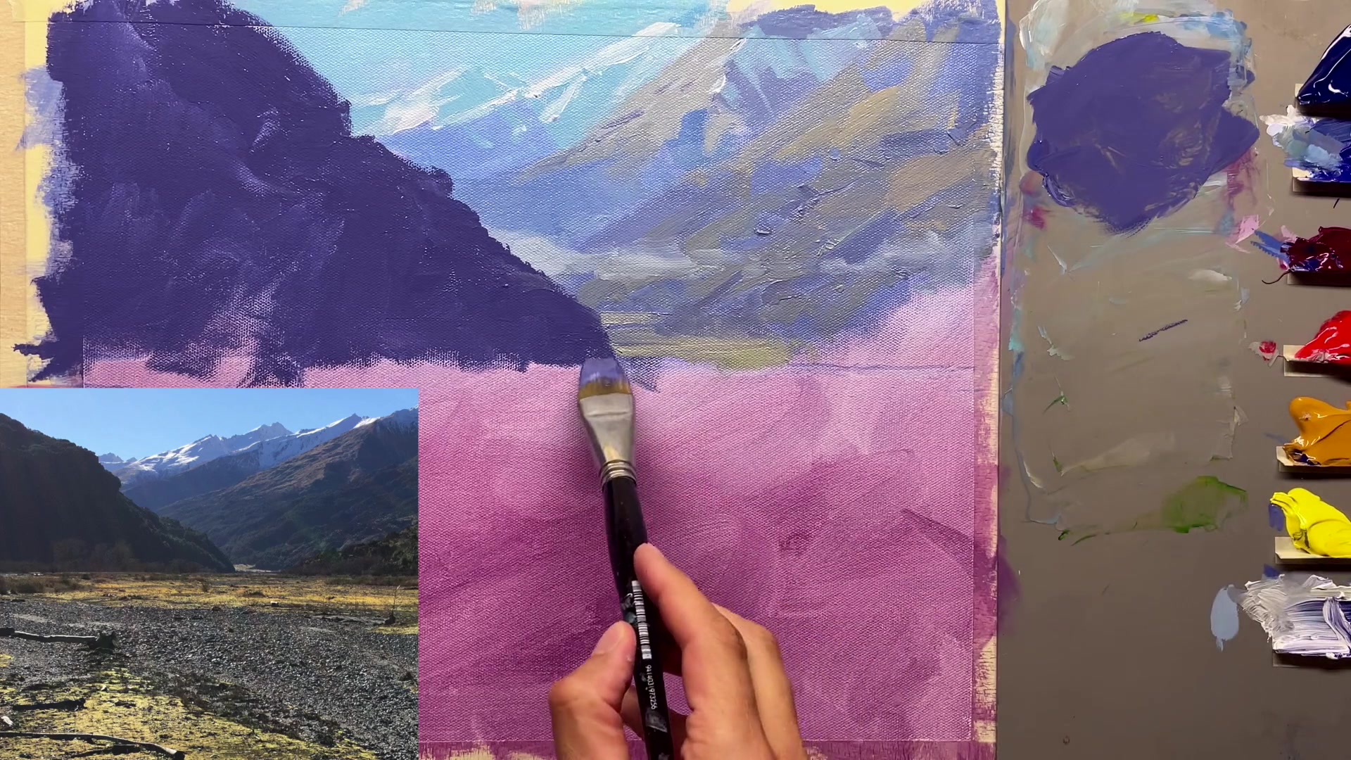 Step 23 — Scale and perspective (video frame from the lesson)
