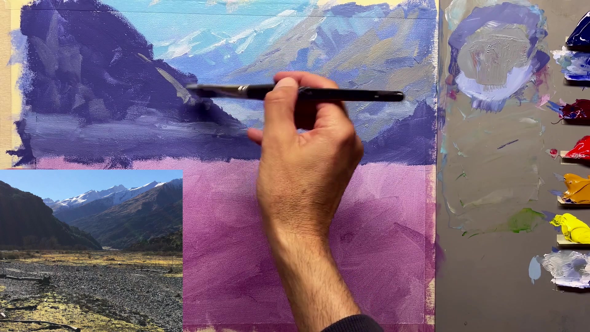 Step 25 — Edge variety (video frame from the lesson)
