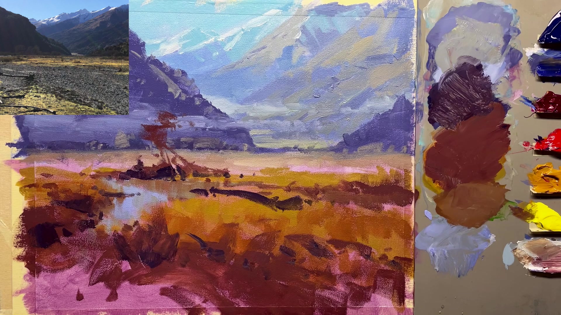 Step 39 — Color vibrancy (video frame from the lesson)