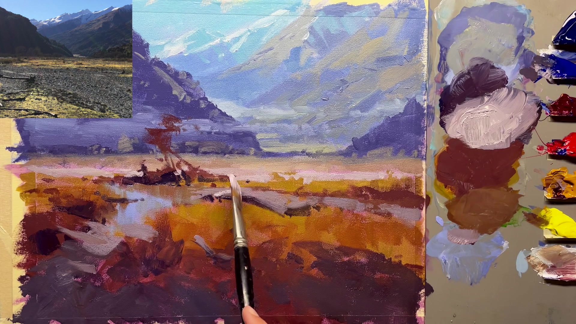 Step 45 — Detailing with highlights (video frame from the lesson)