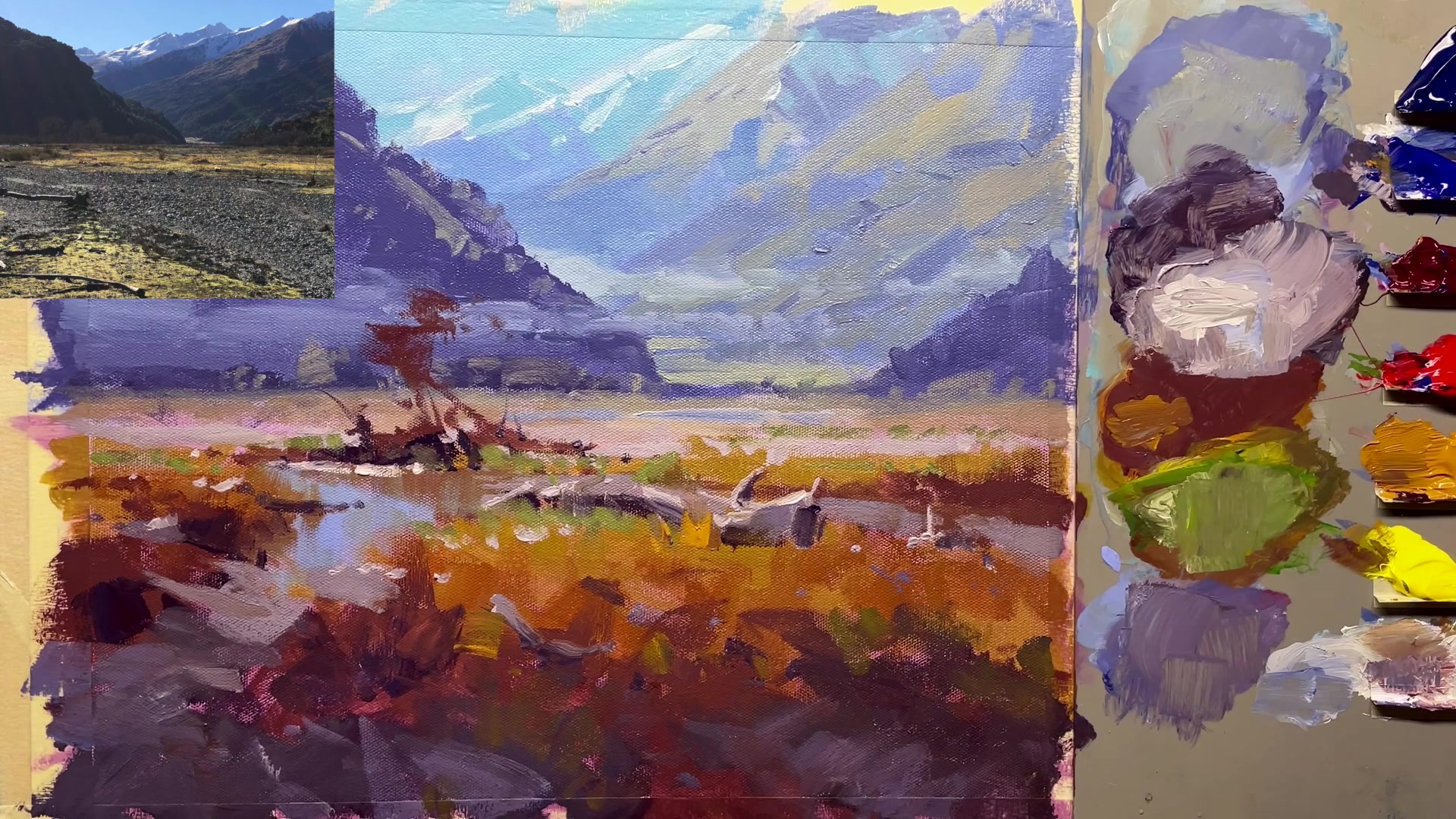 Step 50 — Final color highlights (video frame from the lesson)