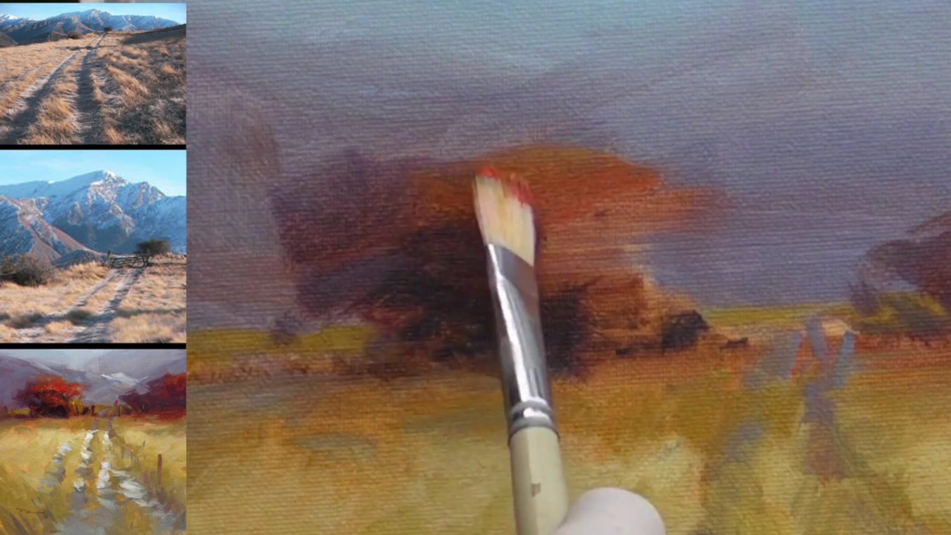 Step 15 — Enhancing Contrast and Color in Trees (video frame from the lesson)