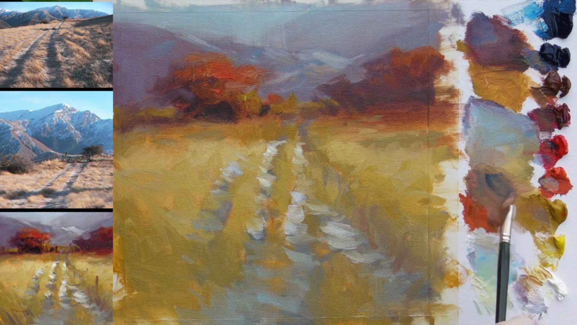 Step 19 — Intensifying Foreground Shadows (video frame from the lesson)