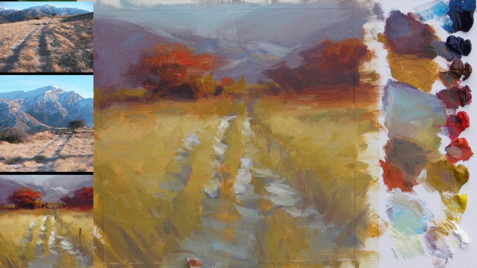 Step 20 — Adding Details to Trees and Removing Gate (video frame from the lesson)