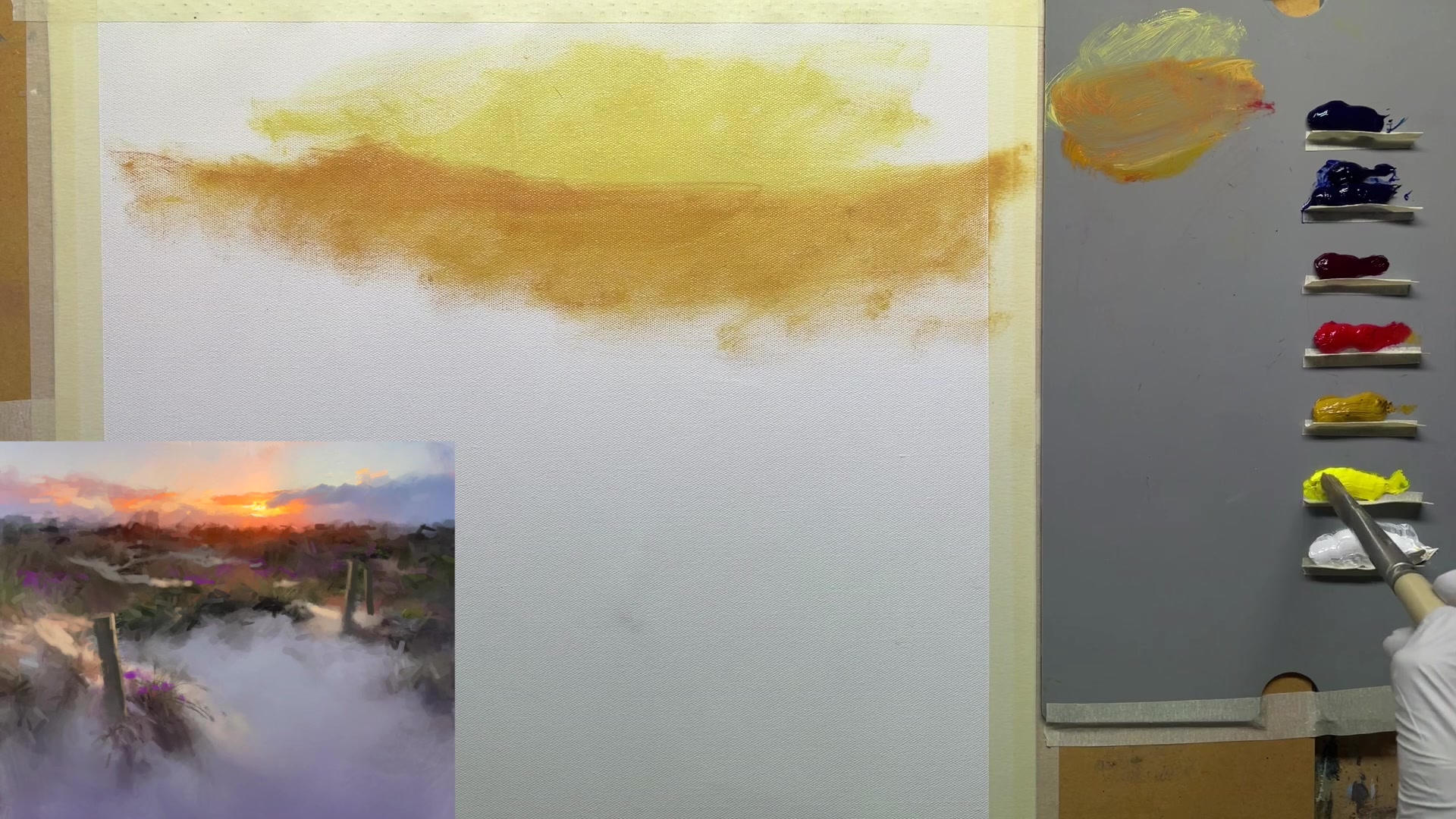 Step 5 — Center Color and Contrast (video frame from the lesson)