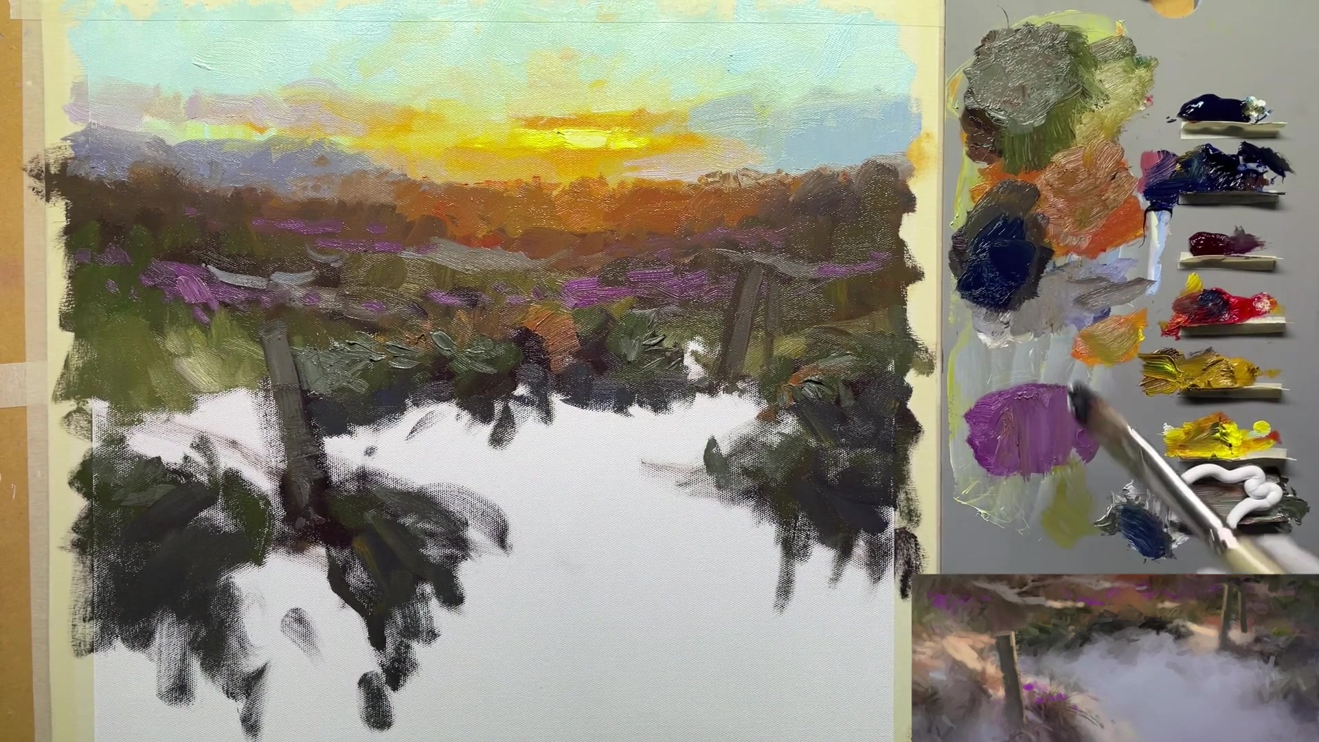Step 15 — Foreground and Background Contrast (video frame from the lesson)