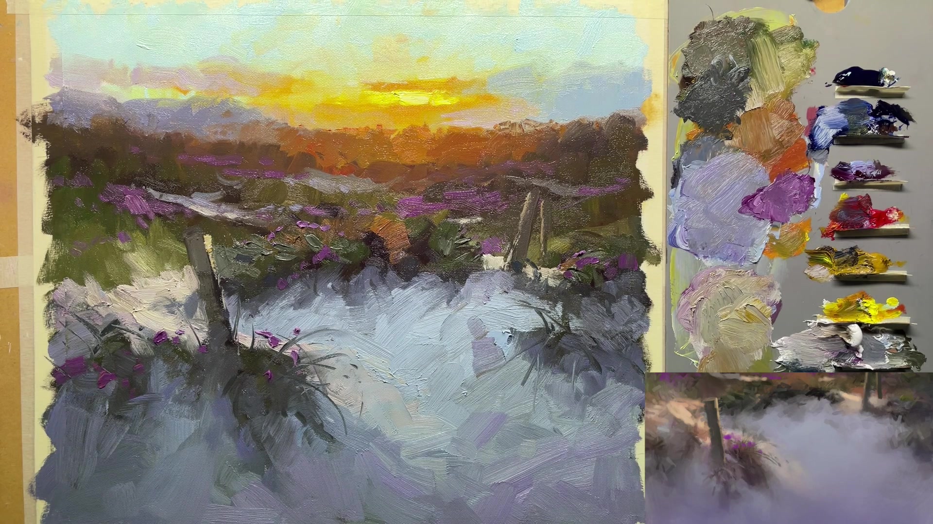 Step 20 — Foreground Warmth (video frame from the lesson)