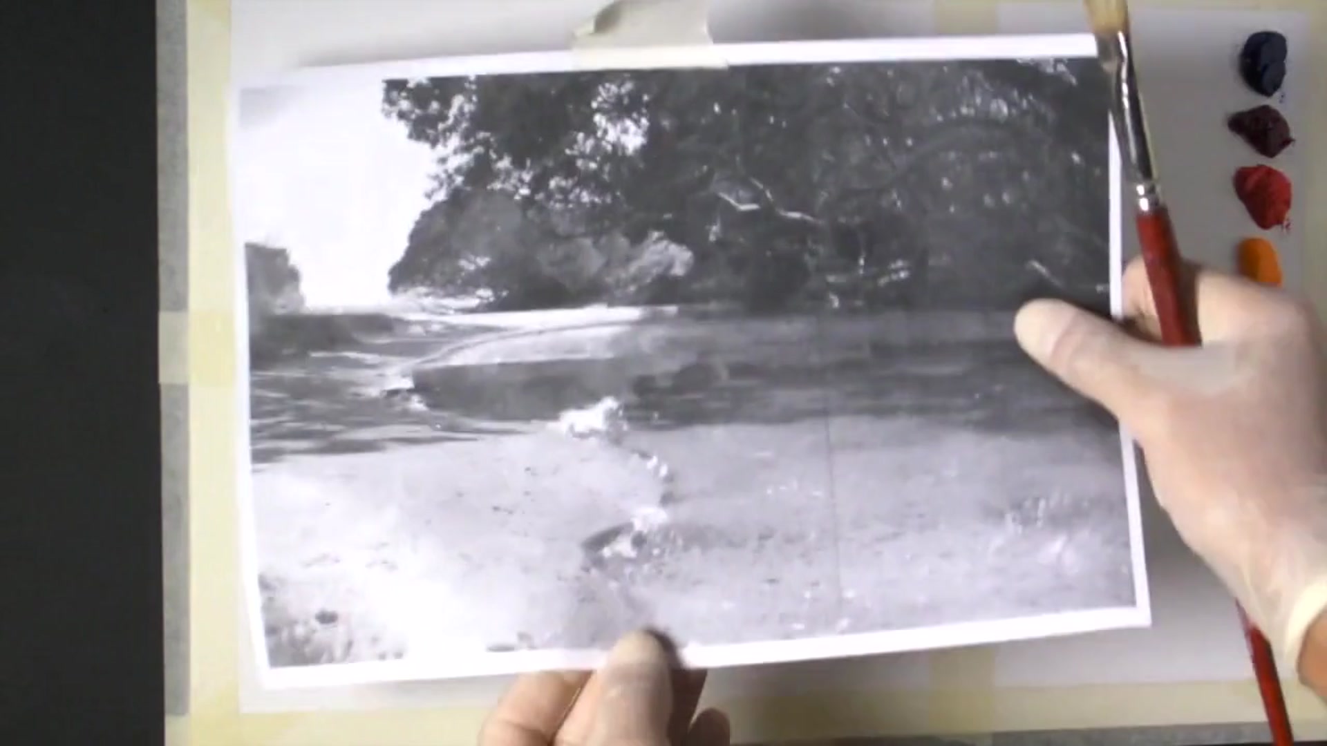 Step 3 — Reference Photo and Vision Technique (video frame from the lesson)
