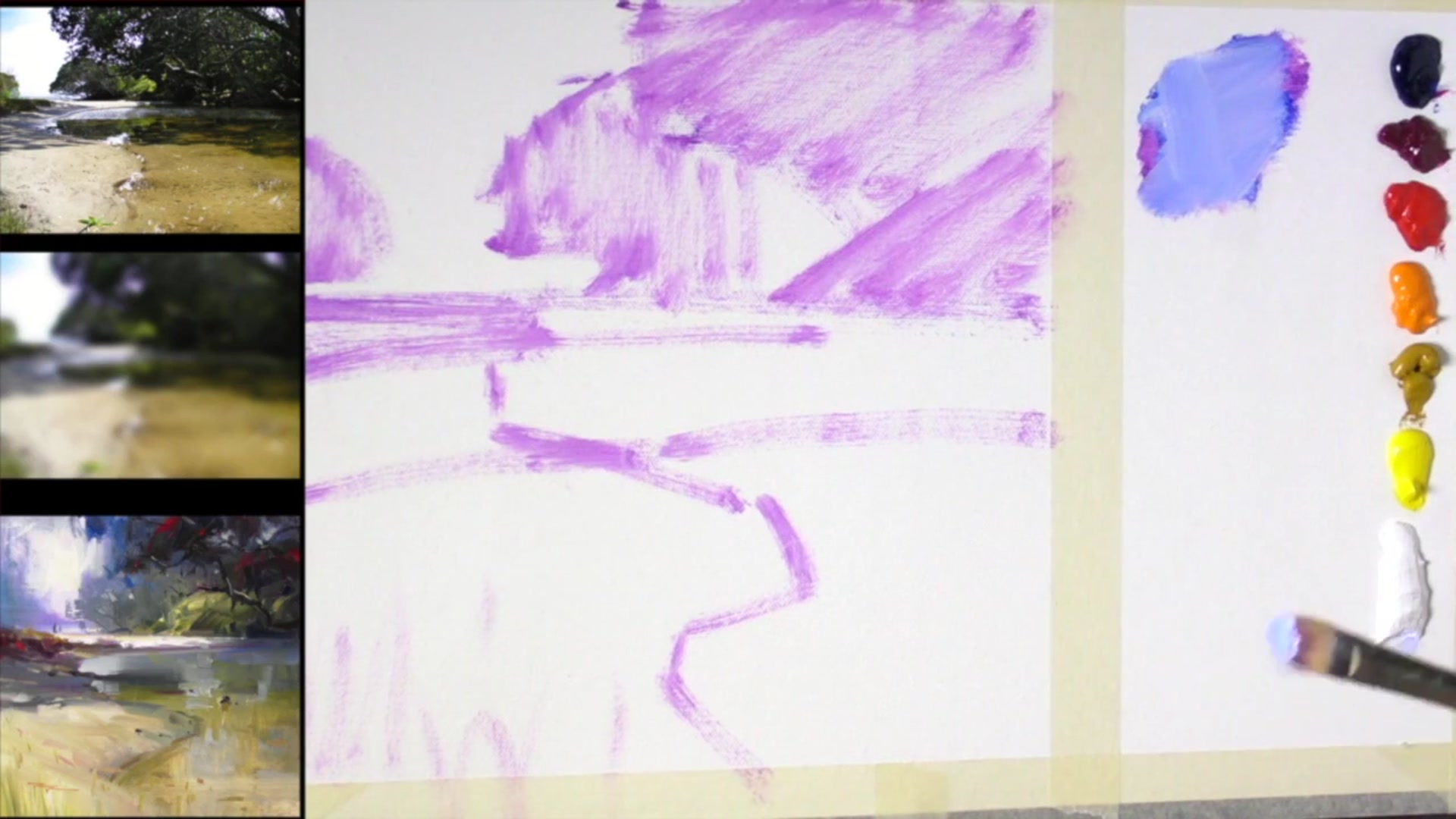 Step 5 — First Layer and Color Vibrancy (video frame from the lesson)