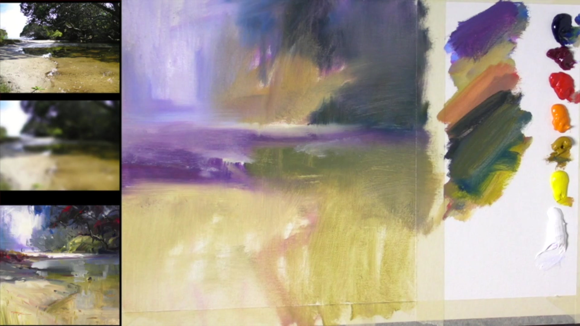Step 9 — Building Texture and Interest (video frame from the lesson)