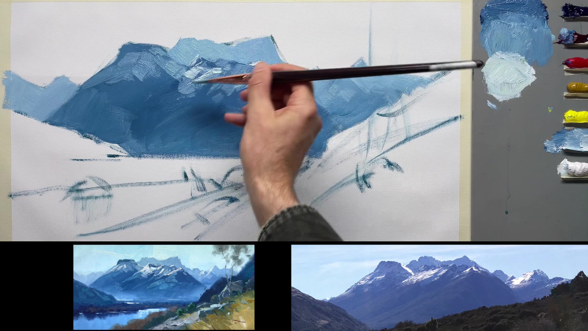 Step 5 — Understanding Mountain Shapes (video frame from the lesson)