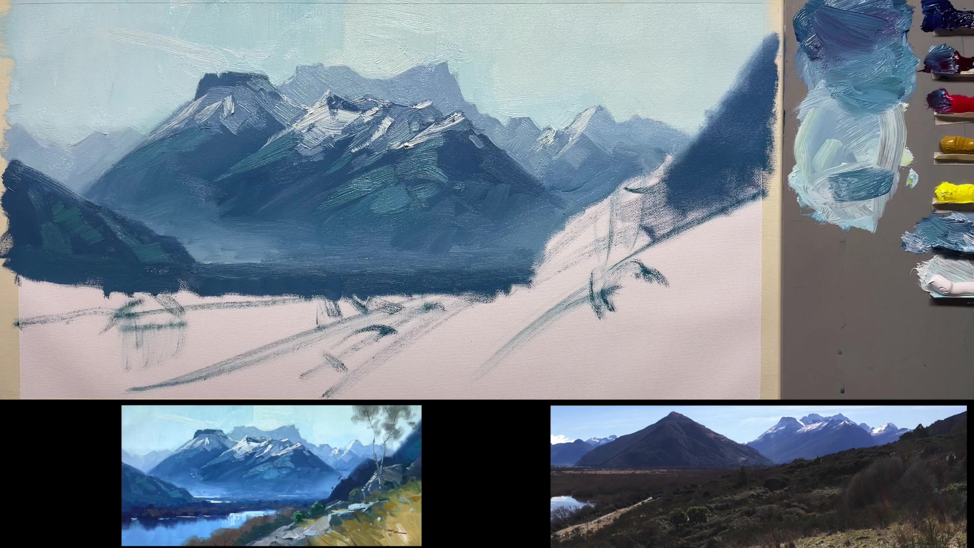 Step 9 — Adding Trees and Reflections (video frame from the lesson)