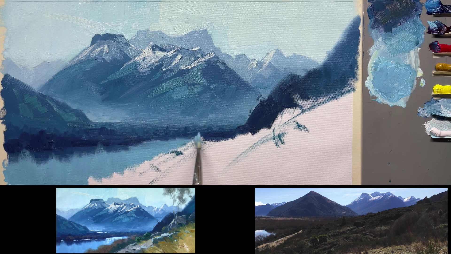 Step 11 — Foliage and Color Variations (video frame from the lesson)