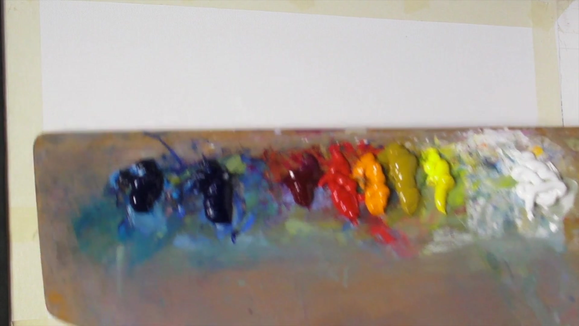 Step 1 — Canvas Preparation and Initial Sketch (video frame from the lesson)