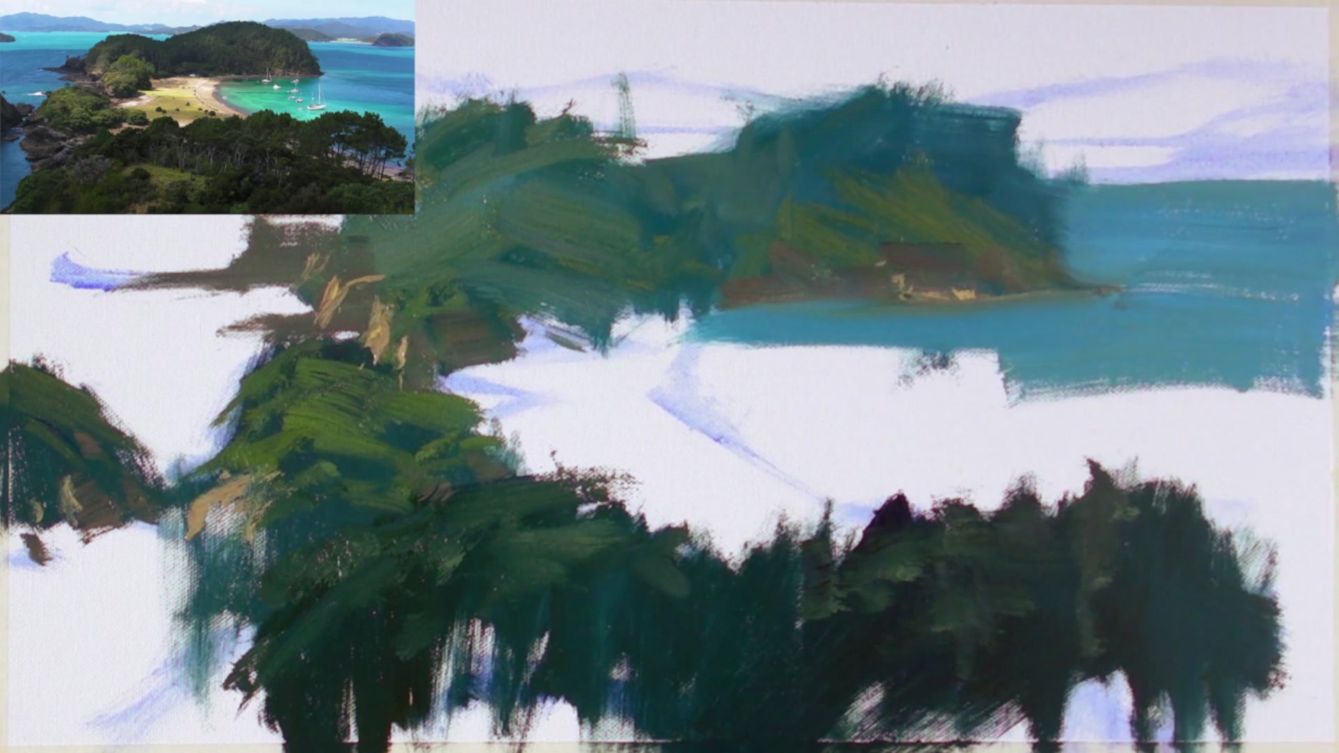Step 7 — Inspiration from Other Artists (video frame from the lesson)
