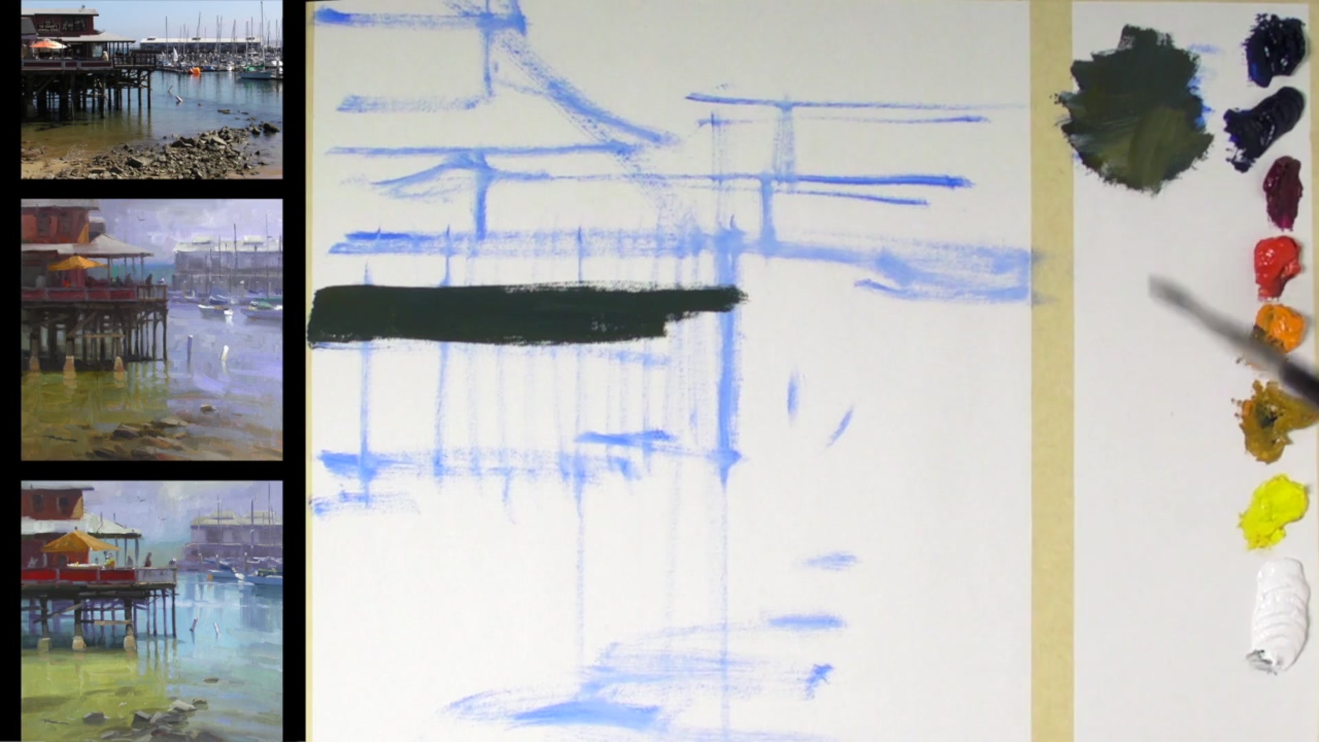 Step 6 — Bending Colors and Midtones (video frame from the lesson)