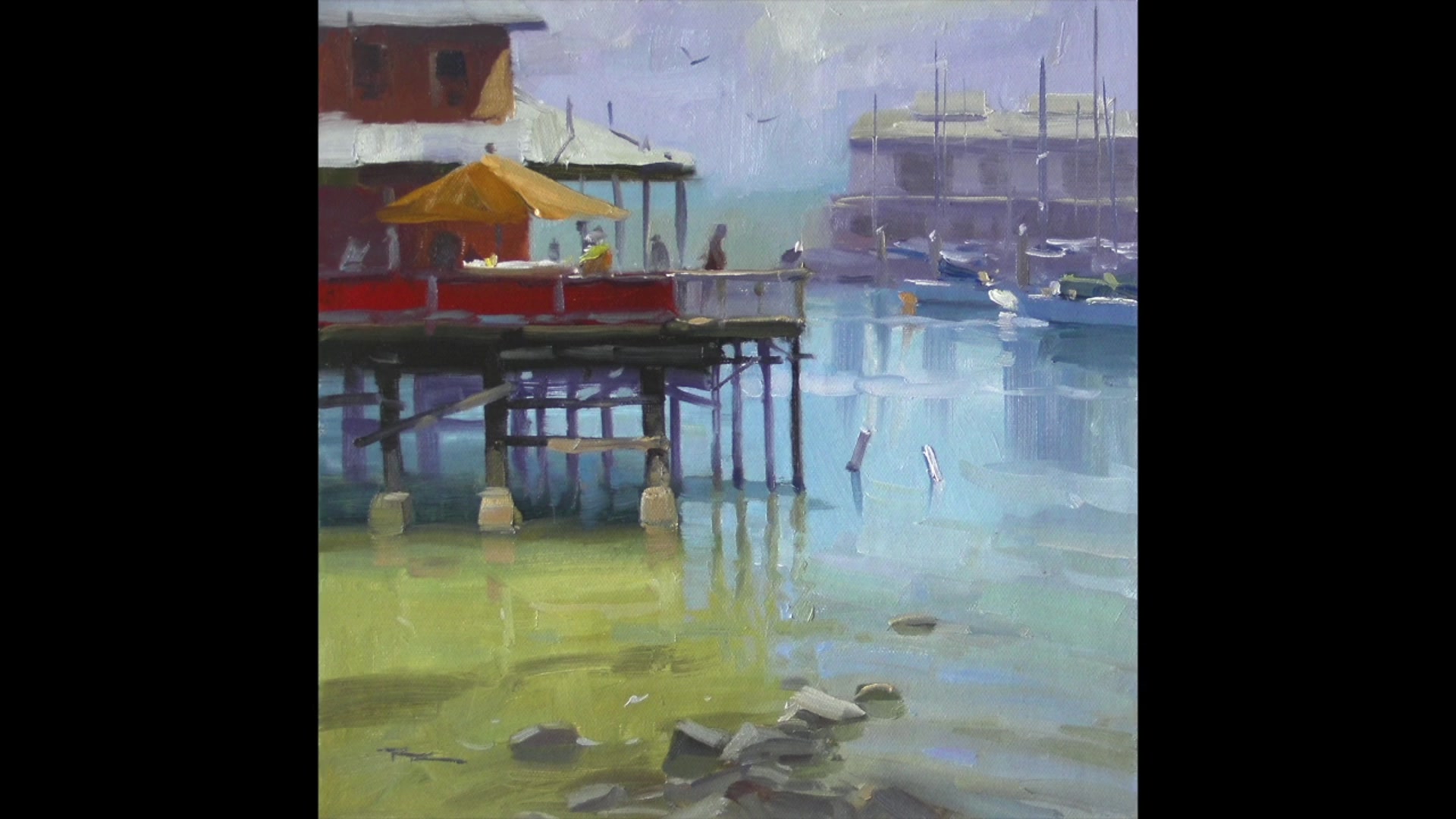 Step 25 — Review of Atmospheric Perspective (video frame from the lesson)