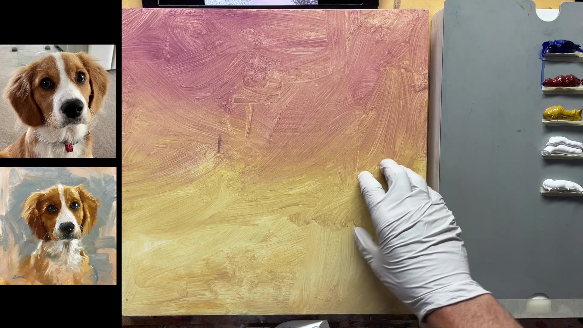 Step 1 — Preparing the Canvas (video frame from the lesson)