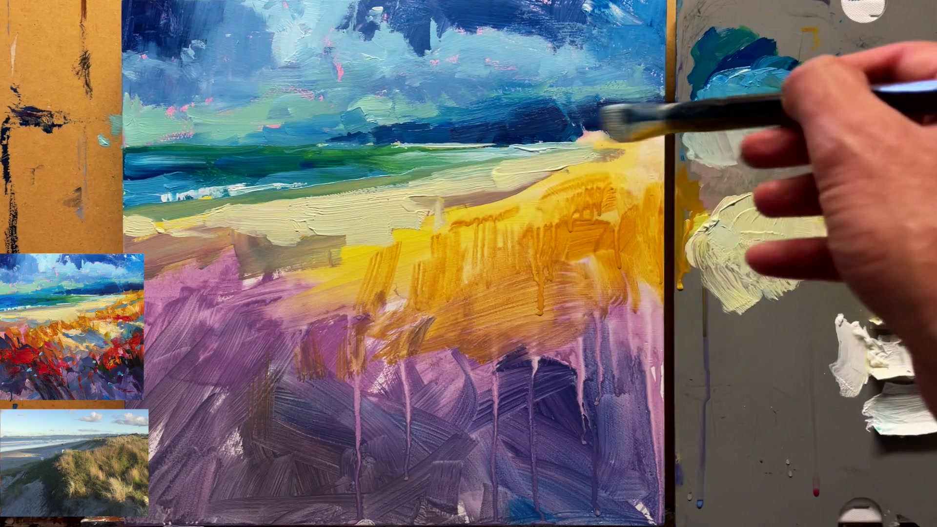 Step 10 — June grasses and personal style (video frame from the lesson)