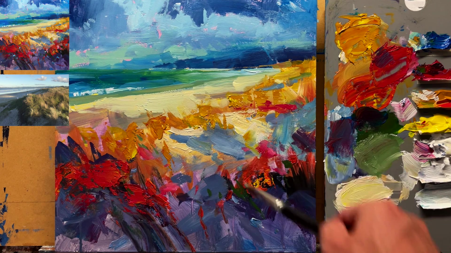 Step 14 — Final details and finishing touches (video frame from the lesson)