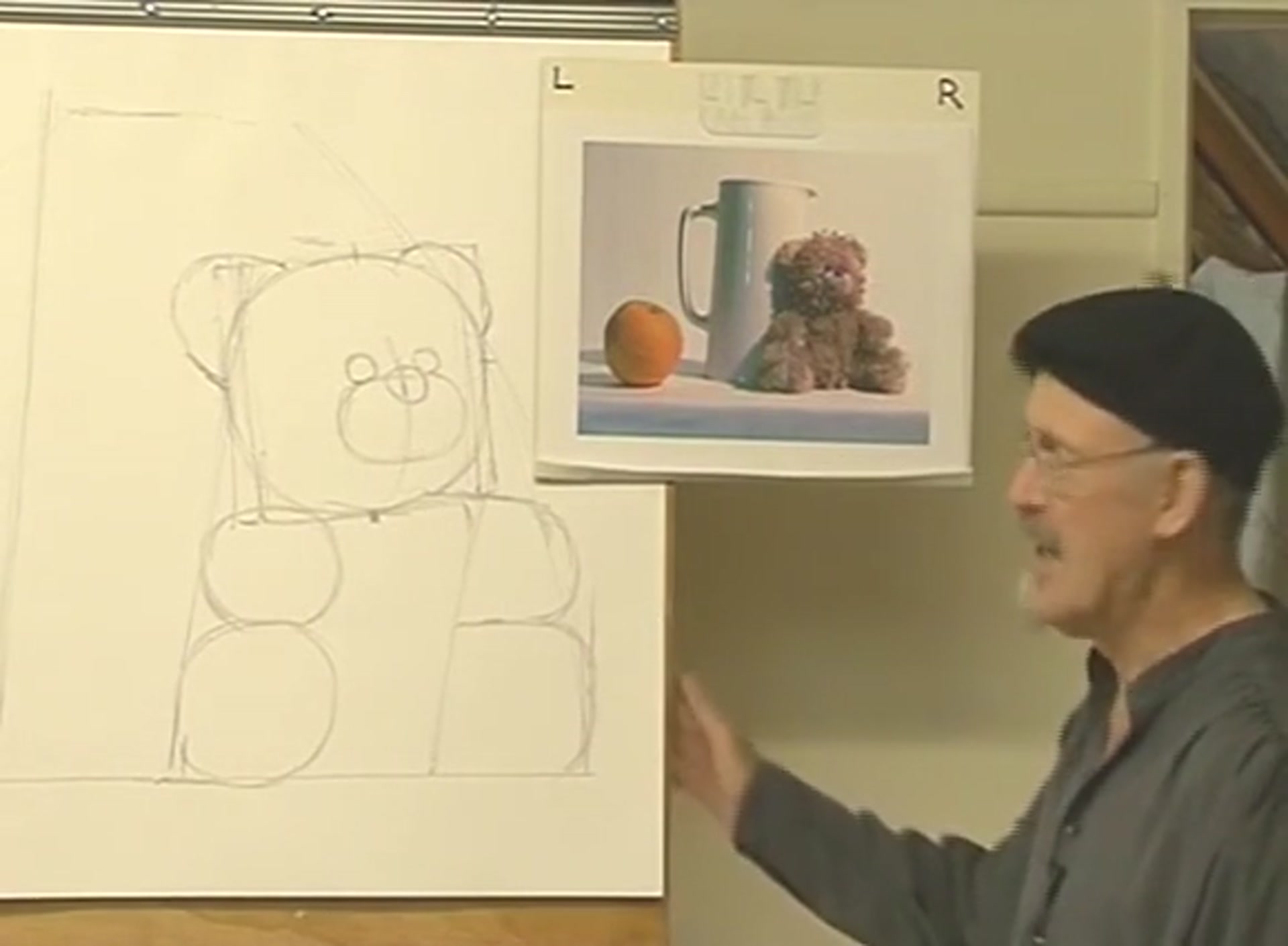 Step 8 — Drawing the Jug (video frame from the lesson)