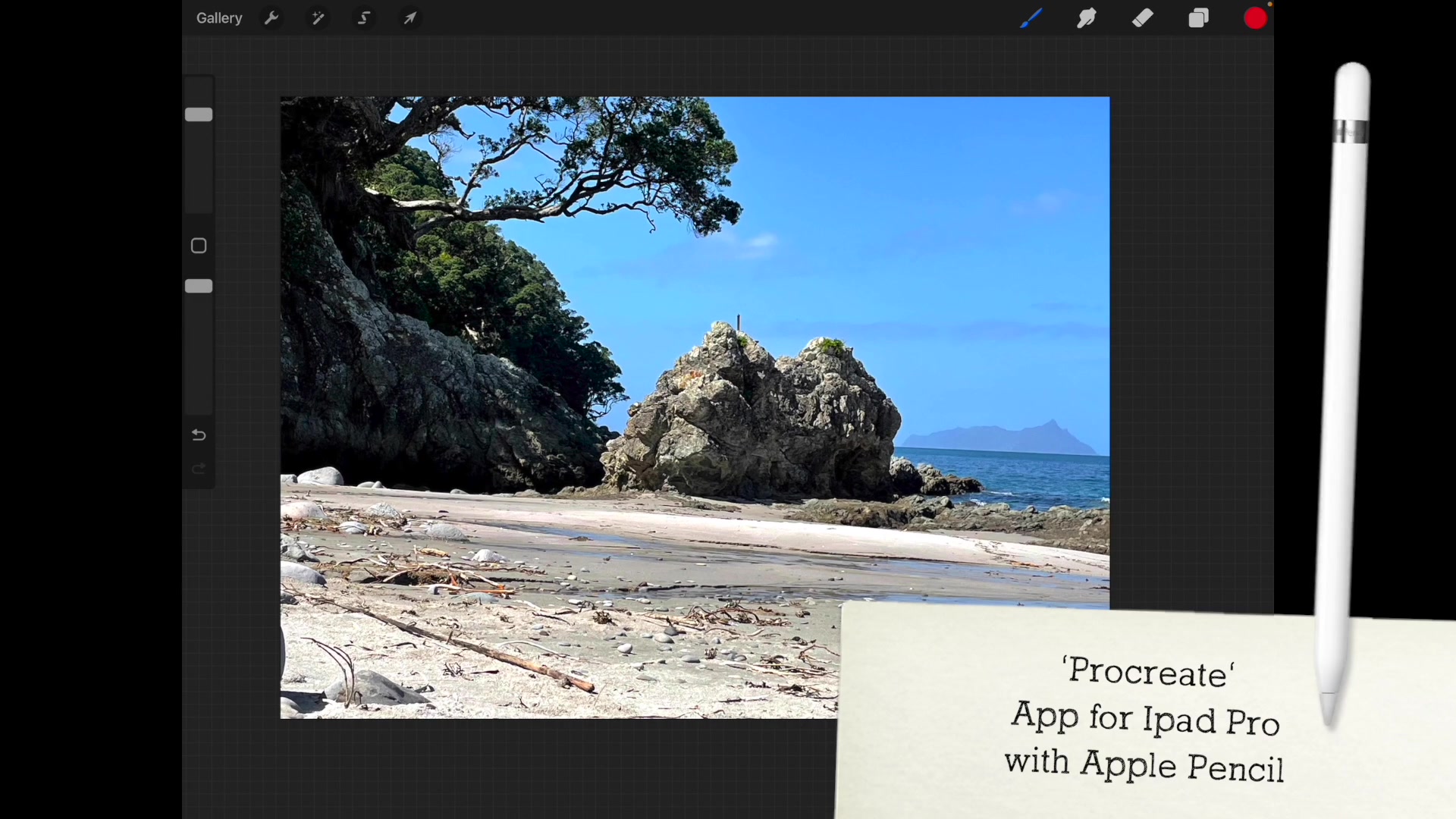 Step 1 — Procreate Design Planning (video frame from the lesson)