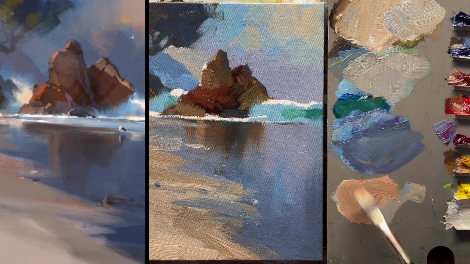 Step 17 — Rock Highlights (video frame from the lesson)