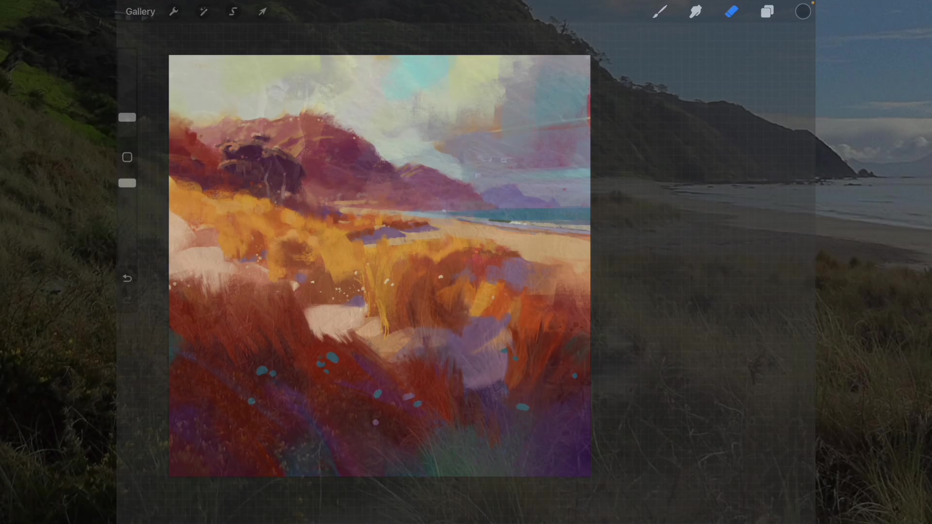 Step 4 — Base Coat and Underpainting (video frame from the lesson)