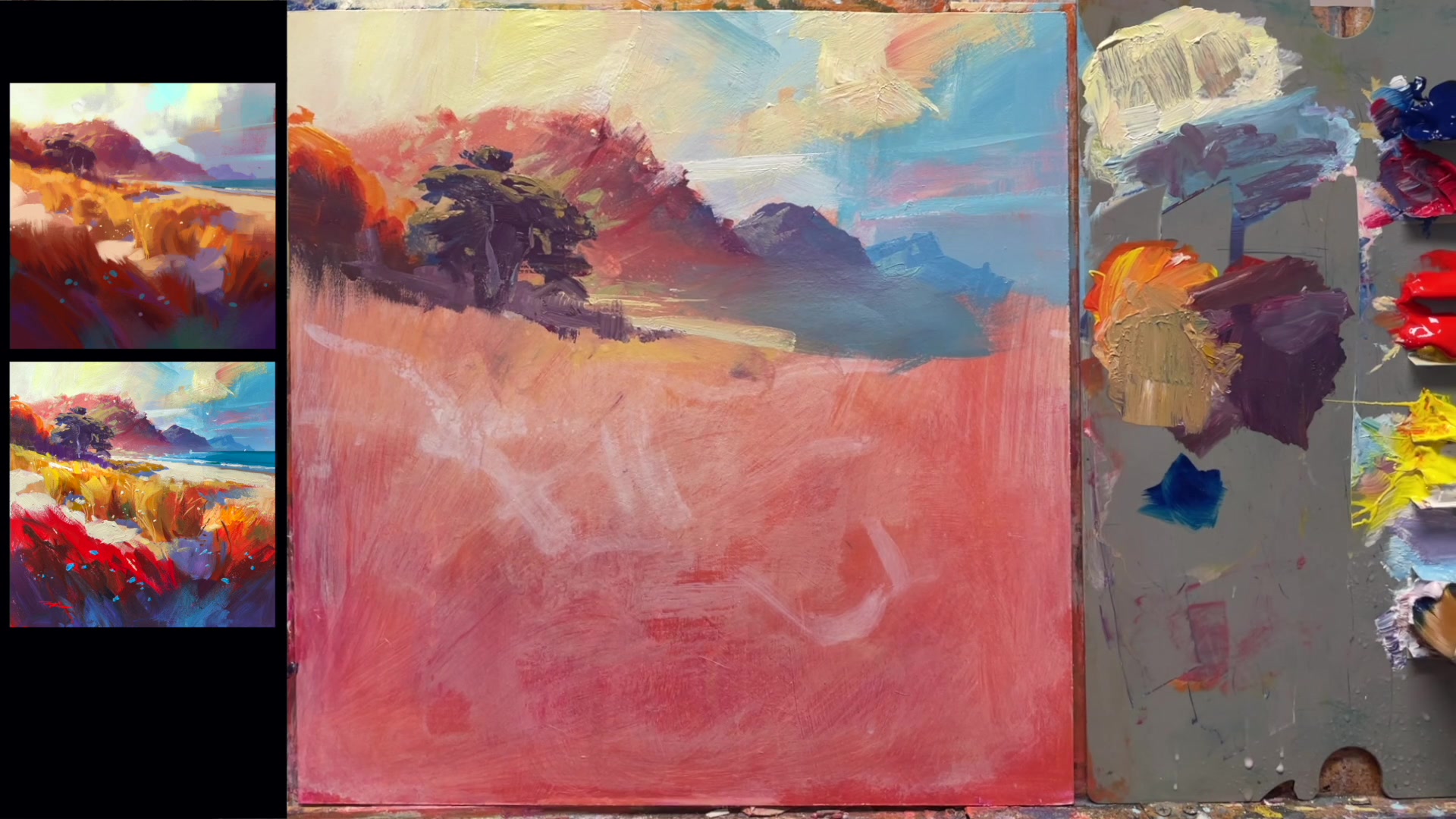 Step 10 — Beach and Water Details (video frame from the lesson)