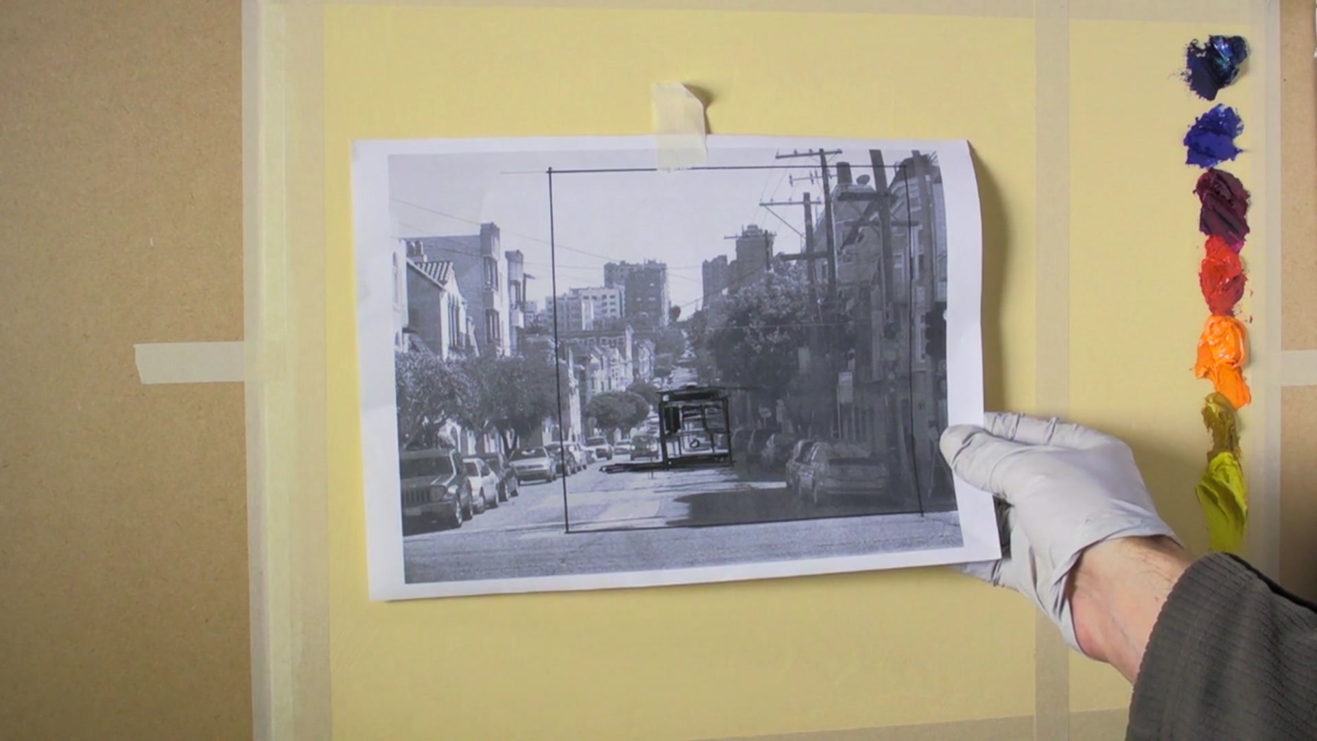 Step 3 — Design and Composition (video frame from the lesson)
