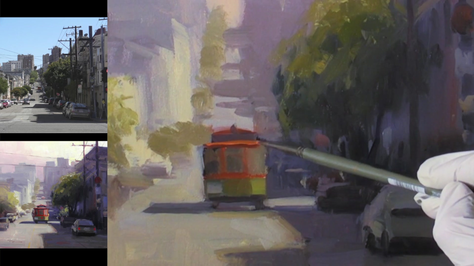 Step 19 — Final Touches and Sky Details (video frame from the lesson)