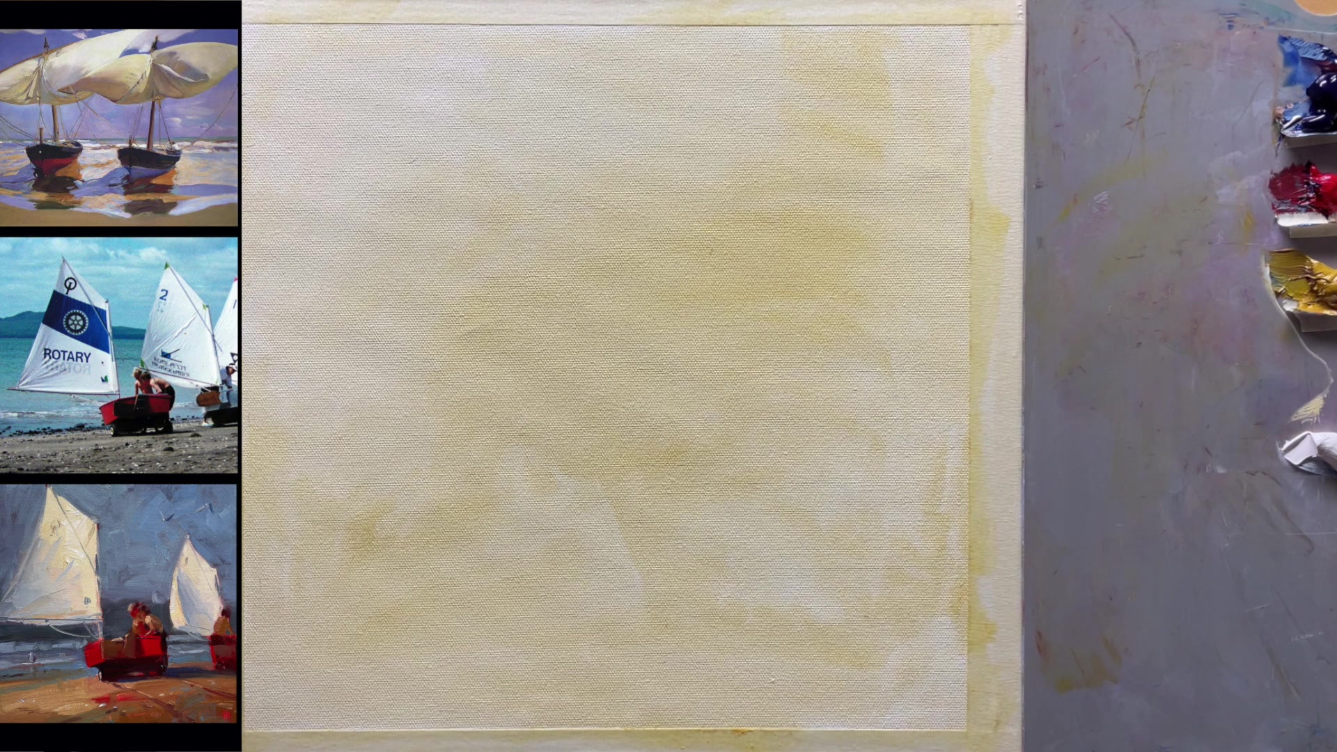 Step 8 — Basic Composition Layout (video frame from the lesson)