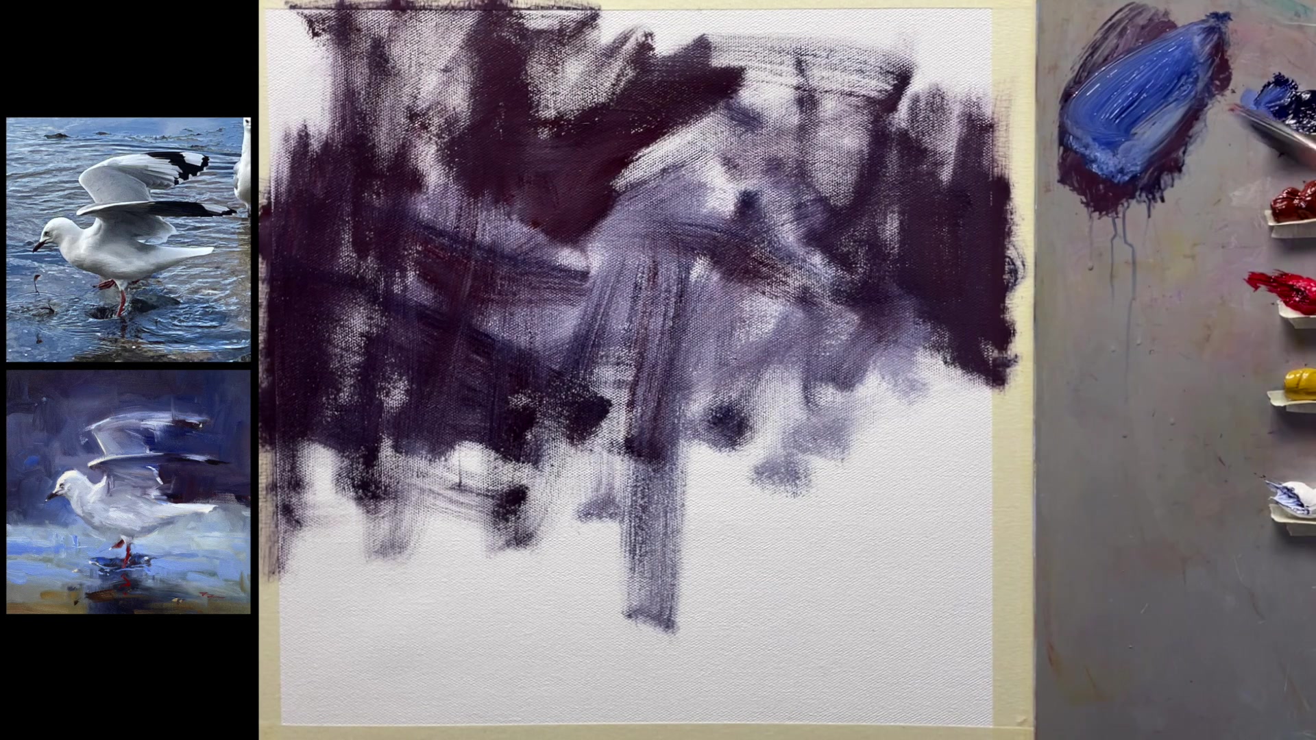 Step 4 — Drawing with Paint (video frame from the lesson)