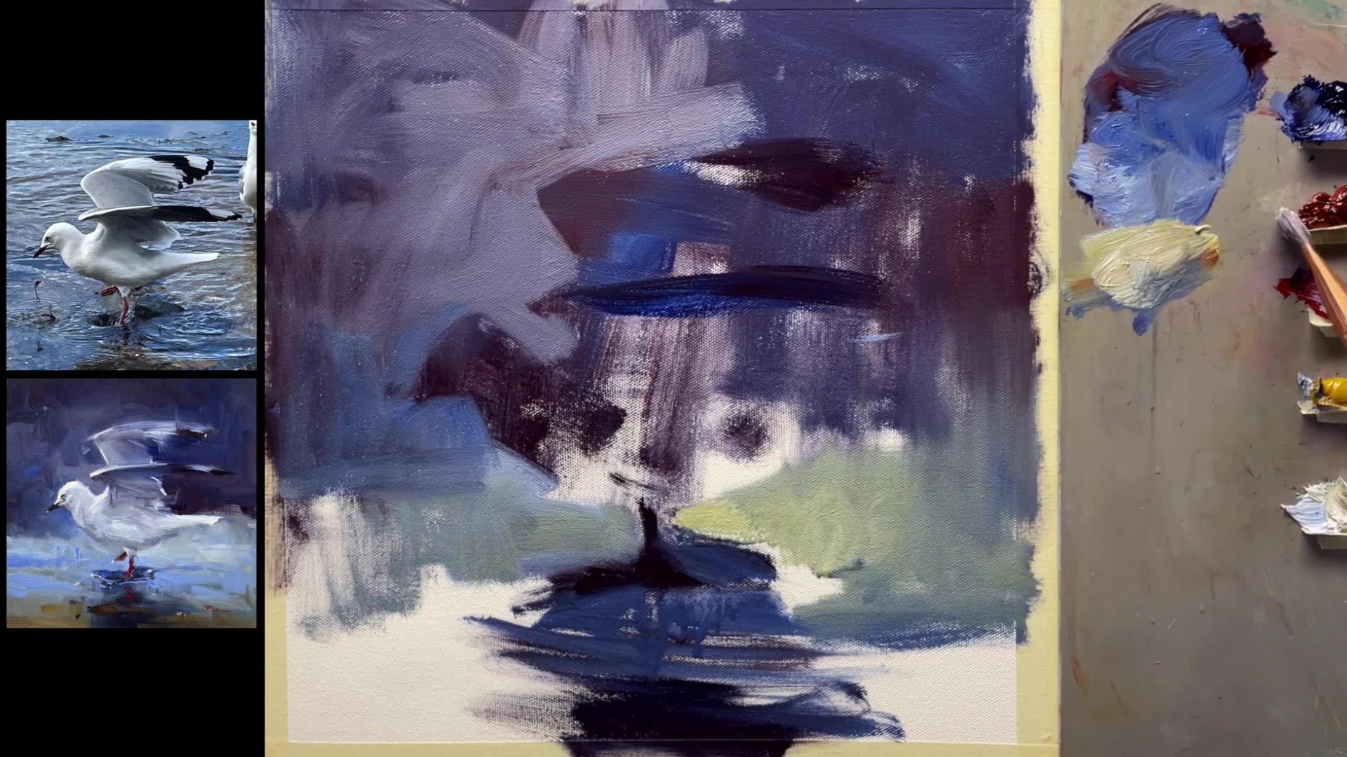 Step 8 — Color Proportions and Balance (video frame from the lesson)