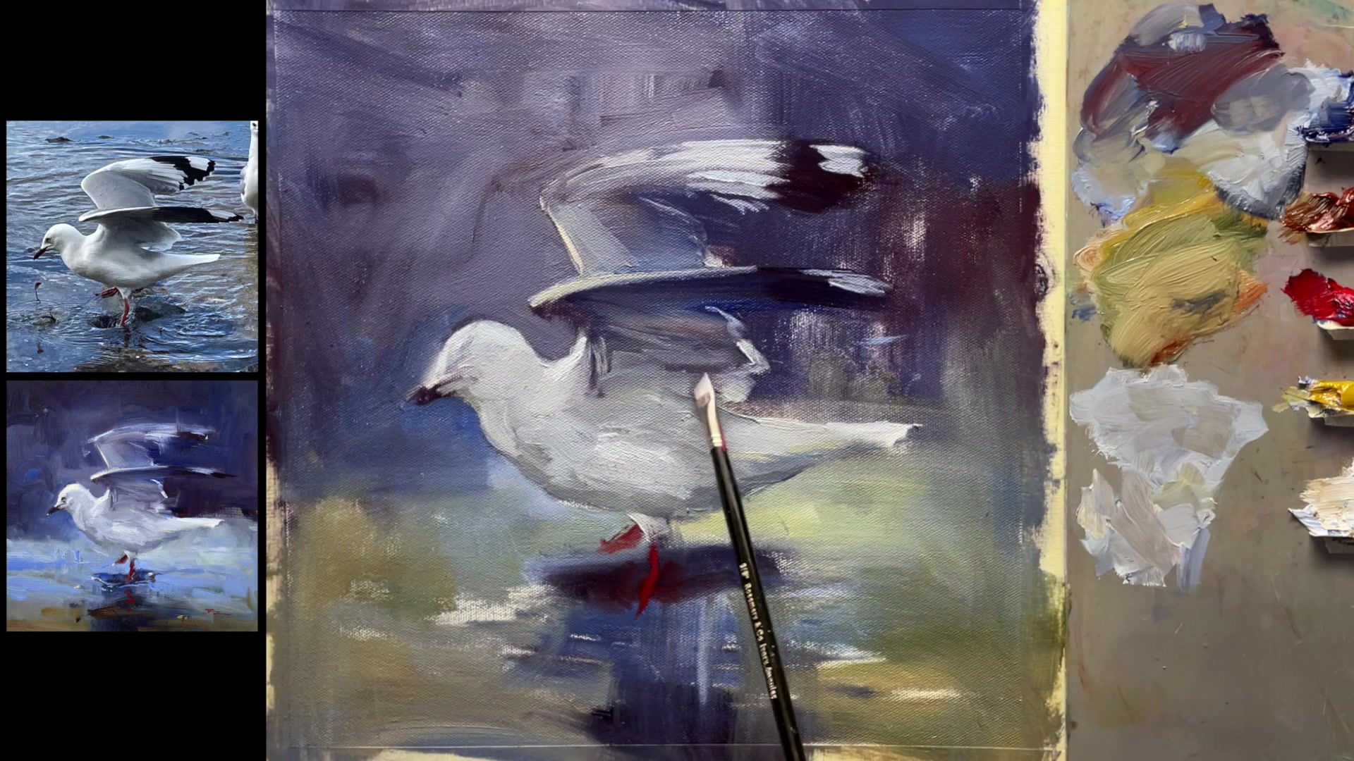 Step 20 — Dark Paint Techniques (video frame from the lesson)