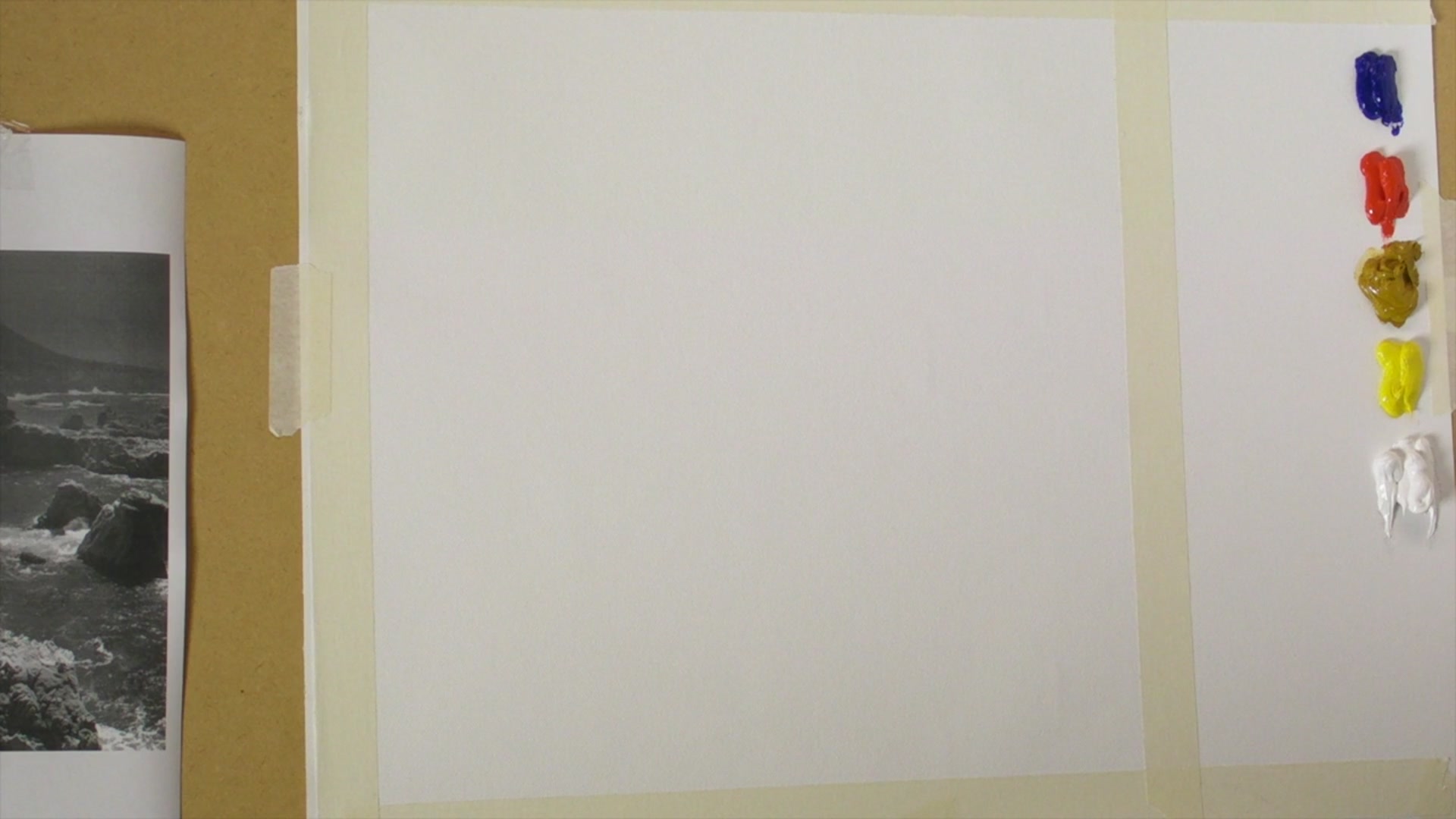 Step 1 — Mixing warm and cool grays (video frame from the lesson)