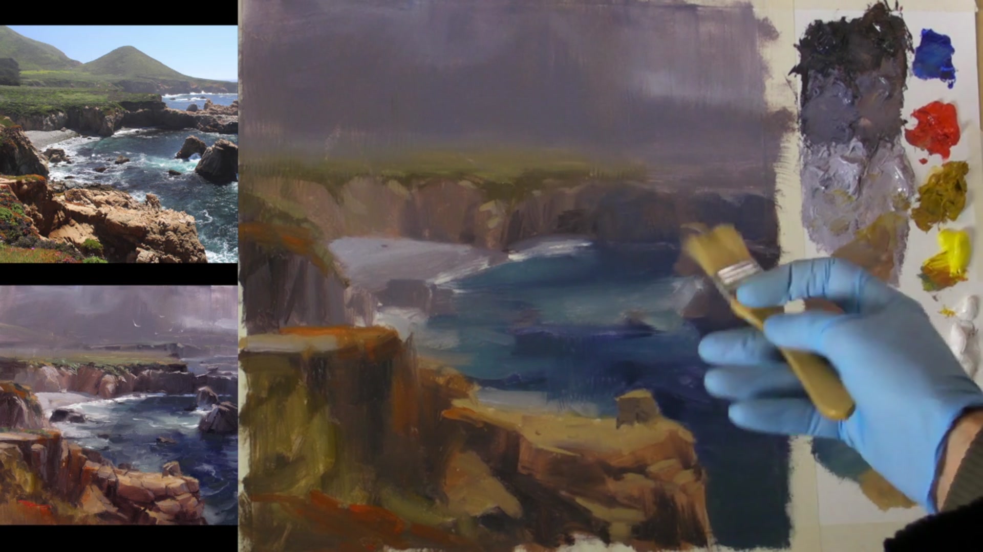 Step 10 — Adding texture and detail (video frame from the lesson)