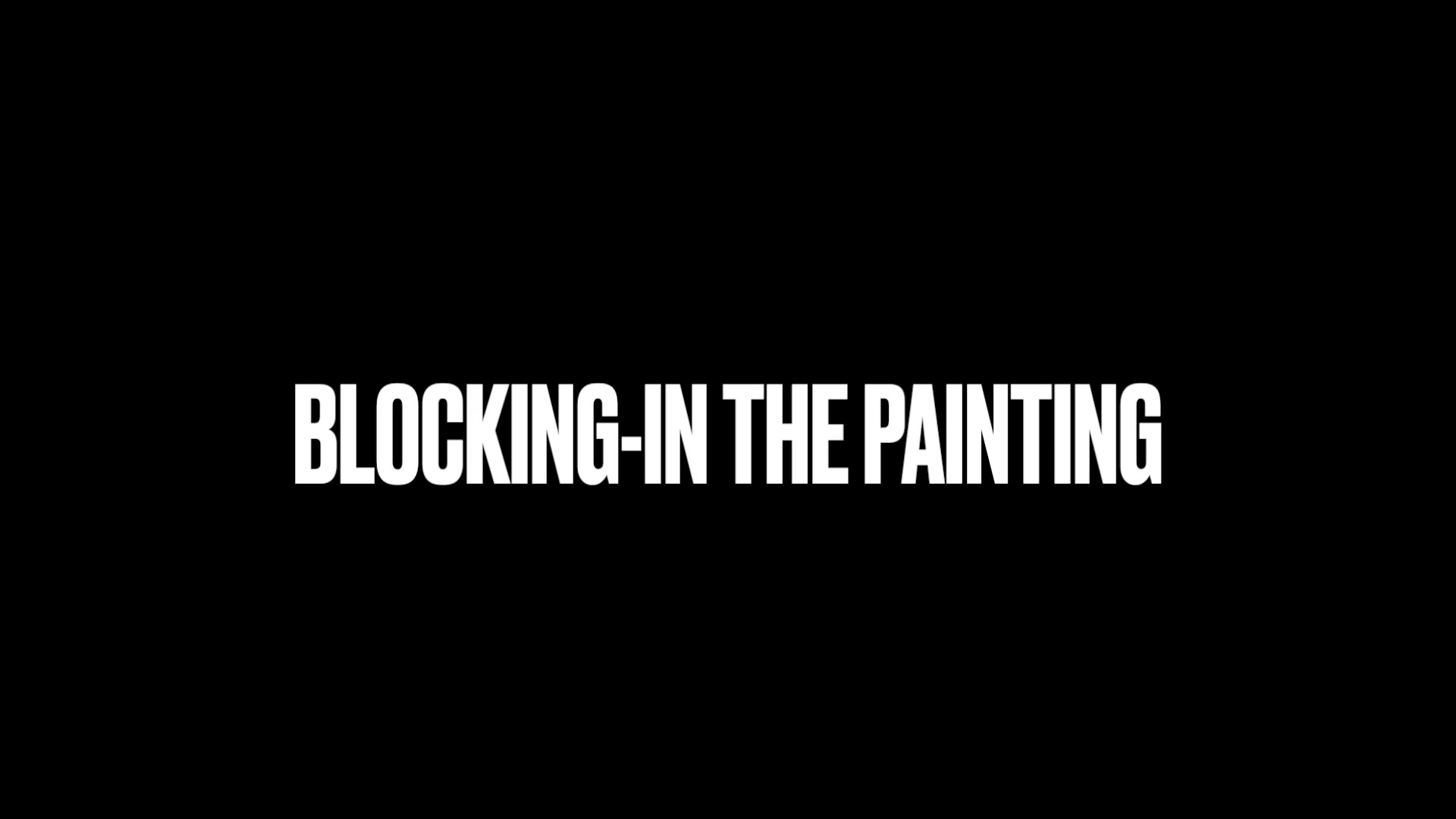 Step 1 — Canvas and Materials (video frame from the lesson)